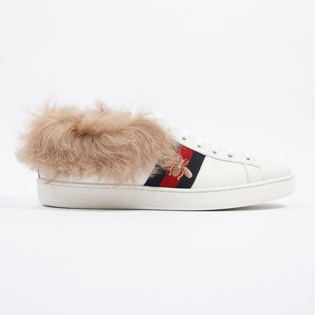 Gucci ace sneakers deals with fur