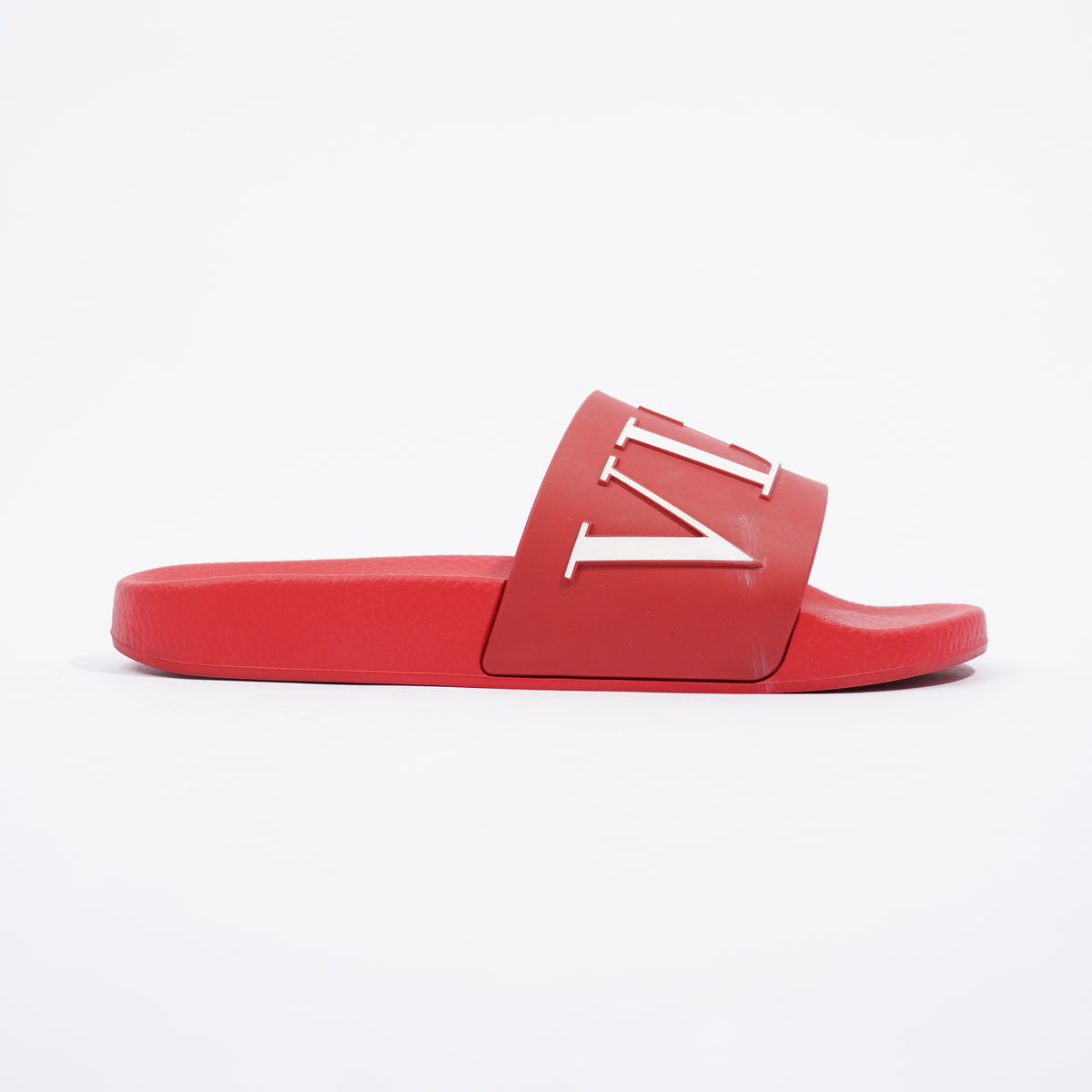 Pink vltn slides hot sale