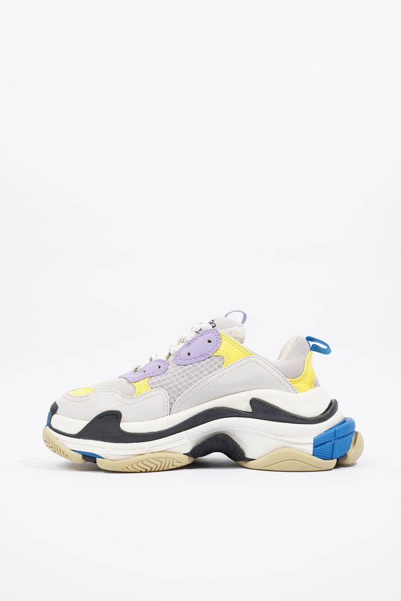 Balenciaga triple s white 2025 purple