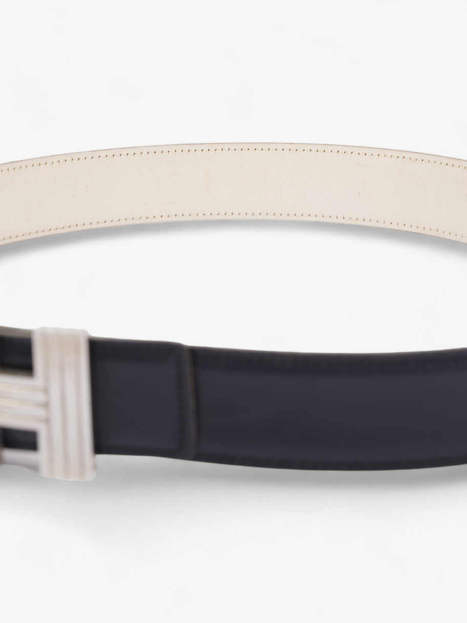 H Belt Black / Cream Leather 78 Image 4