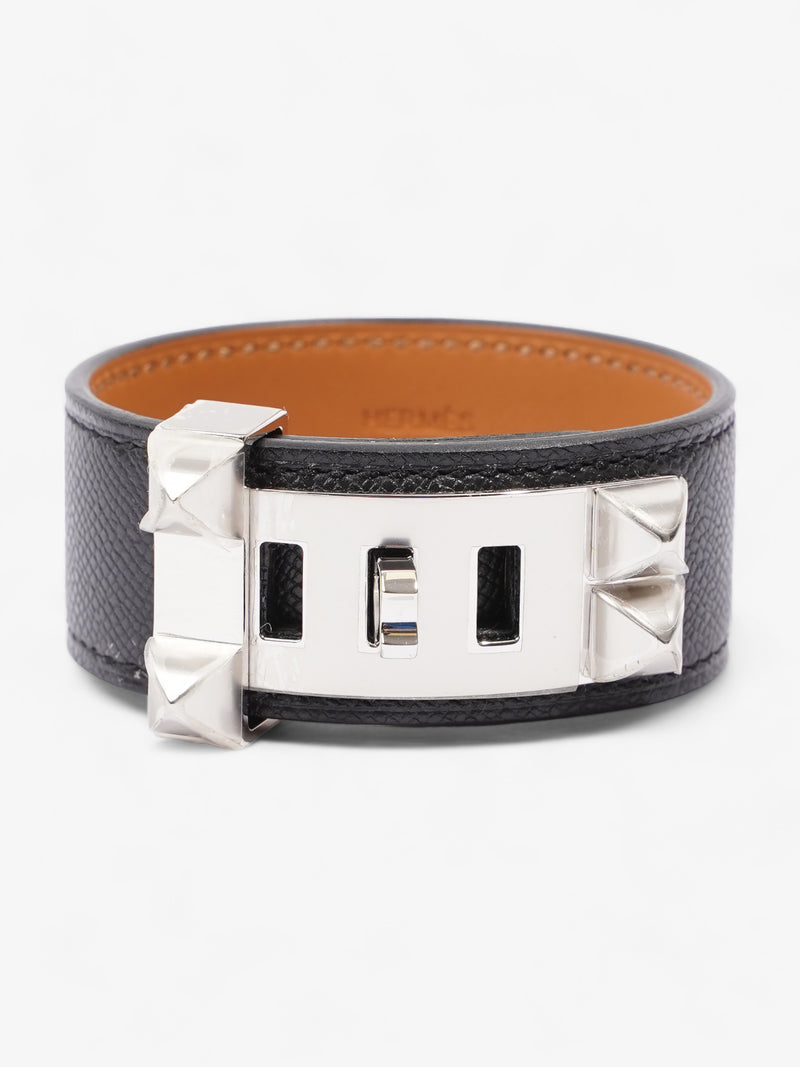  Collier De Chein Bracelet Black Leather T3