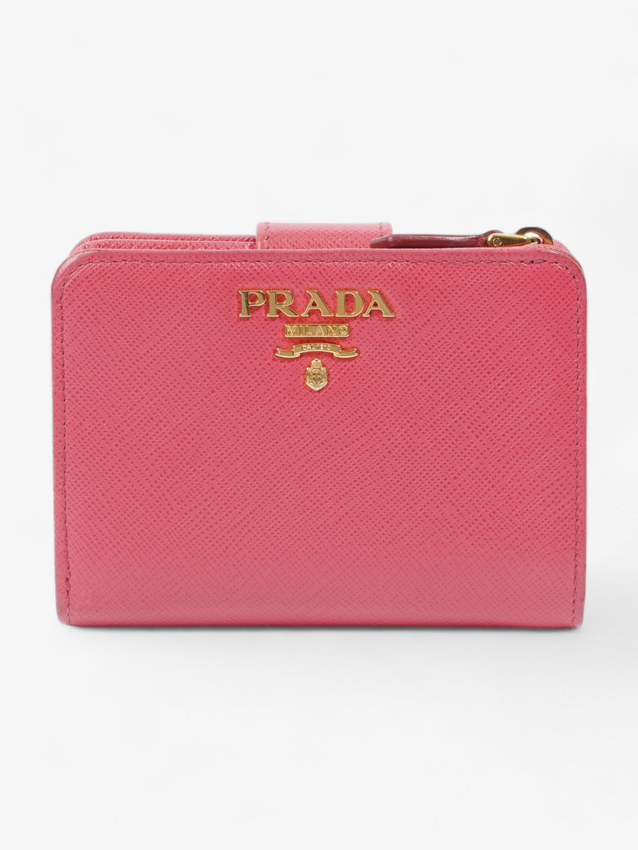 Wallet Pink Saffiano Leather Image 1