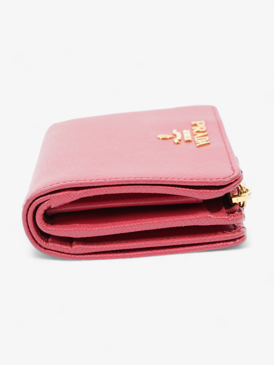 Wallet Pink Saffiano Leather Image 2