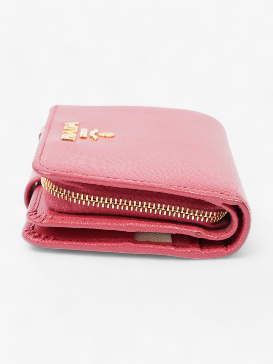 Wallet Pink Saffiano Leather Image 4