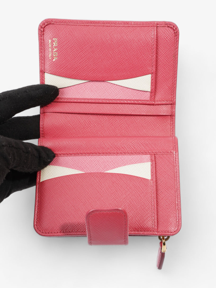 Wallet Pink Saffiano Leather Image 7