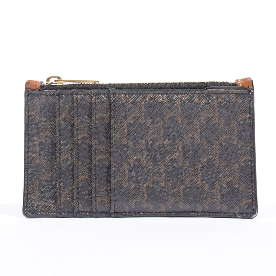 Triomphe Coin Case Brown Monogram Leather Image 1