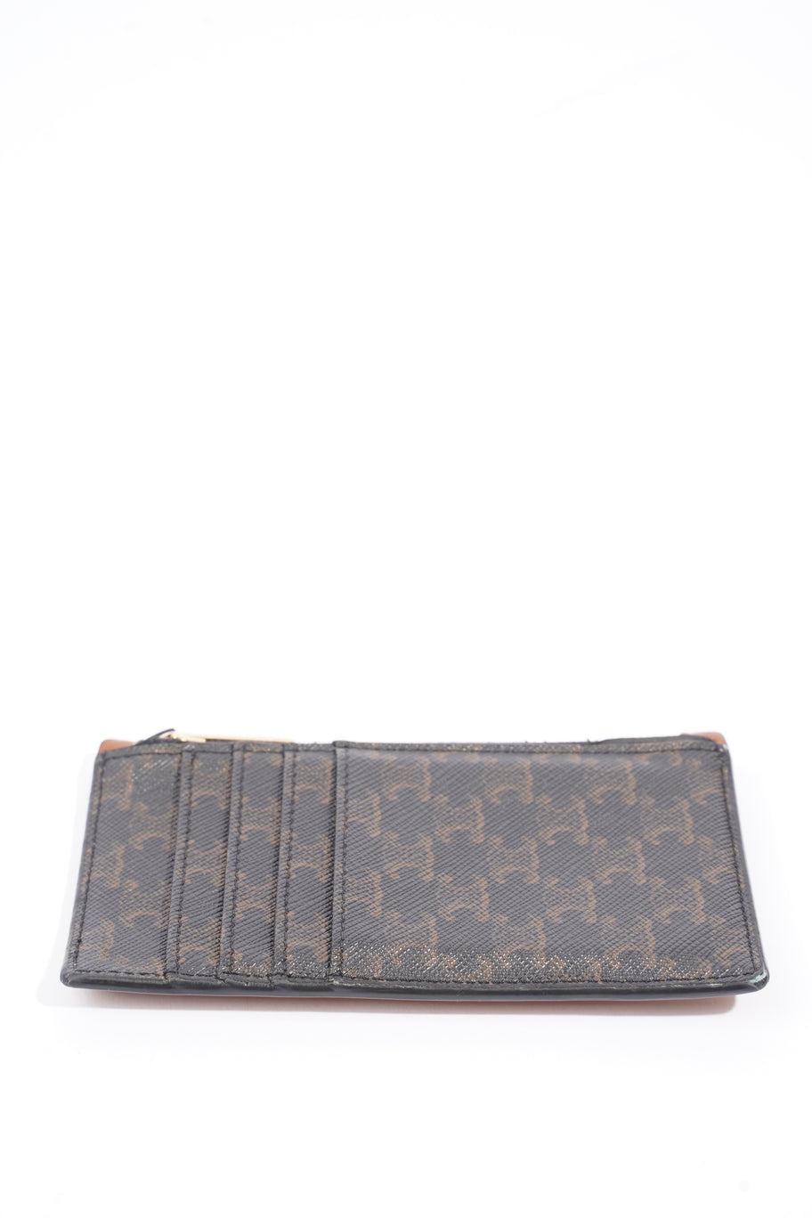 Triomphe Coin Case Brown Monogram Leather Image 3