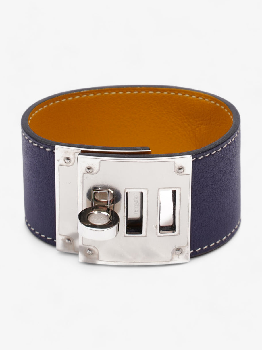 Kelly Dog Bracelet Navy / Orange Leather T2 Image 1