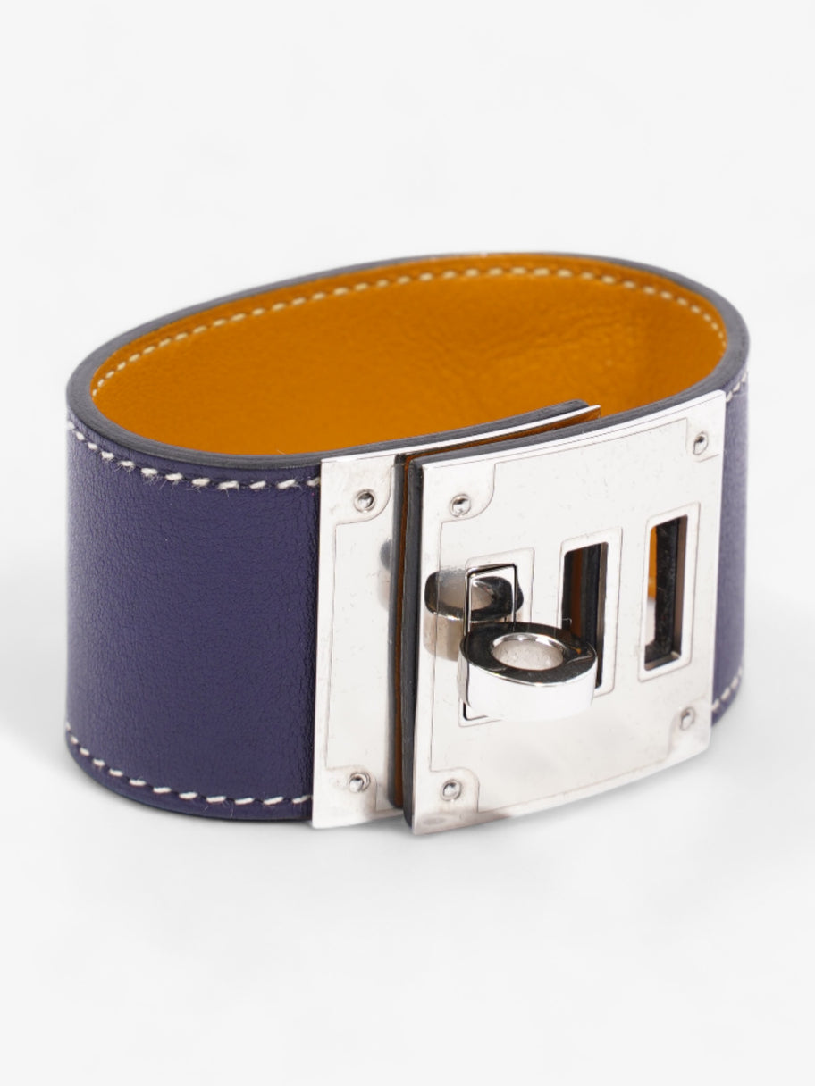 Kelly Dog Bracelet Navy / Orange Leather T2 Image 6