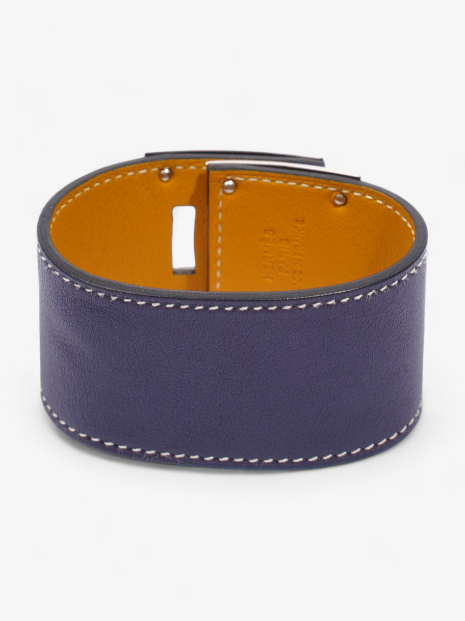 Kelly Dog Bracelet Navy / Orange Leather T2 Image 8