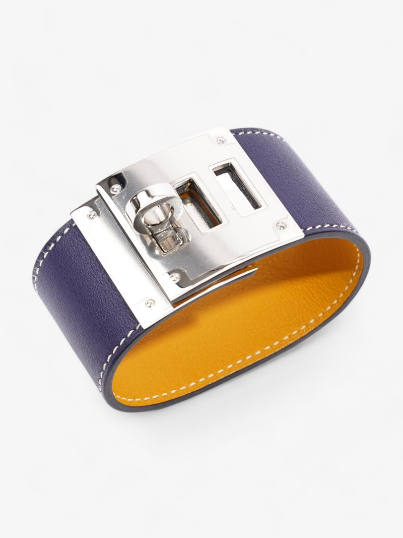  Kelly Dog Bracelet Navy / Orange Leather T2