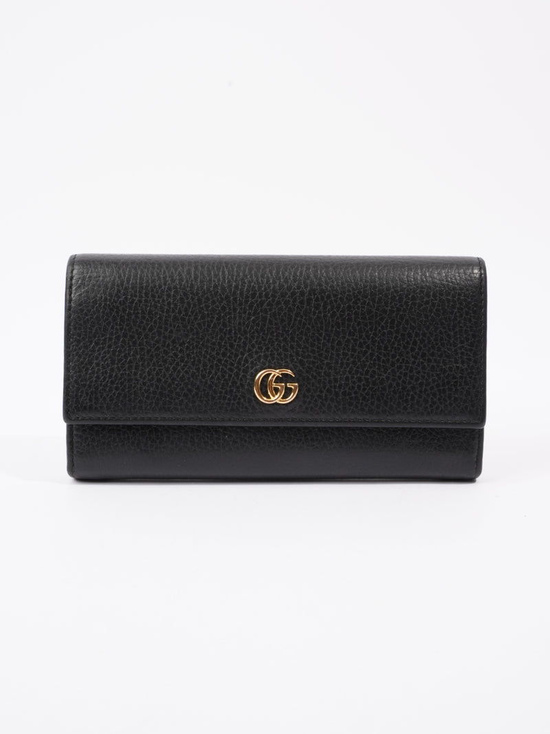  GG Marmont Continental Wallet Black Leather