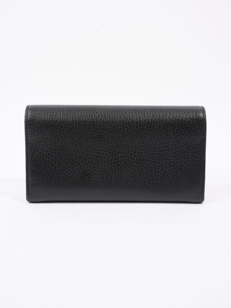  GG Marmont Continental Wallet Black Leather