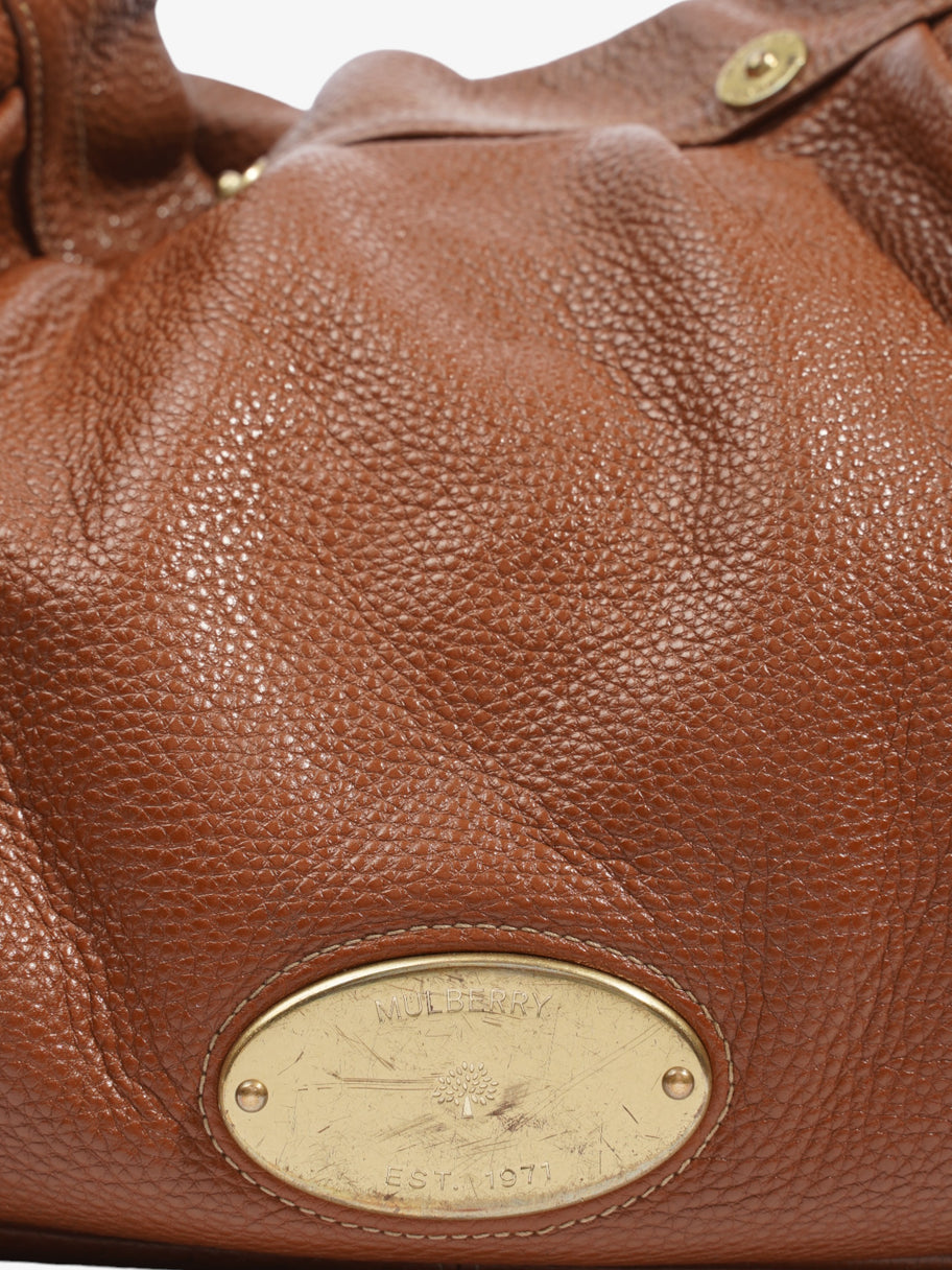 Mitzy Hobo Oak Grained Leather Image 3
