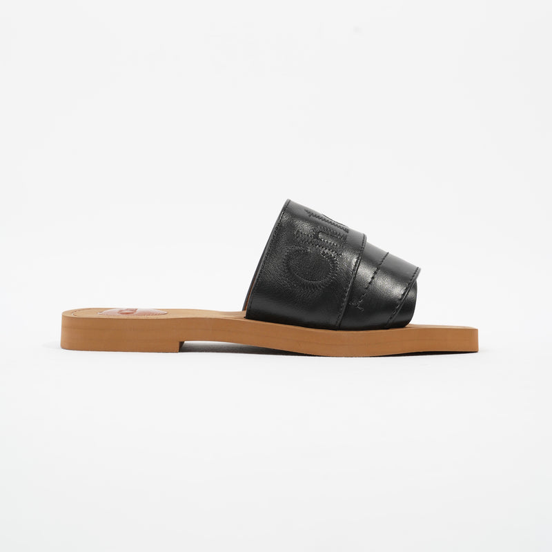  Woody Sandals Black / Brown Leather EU 37 UK 4