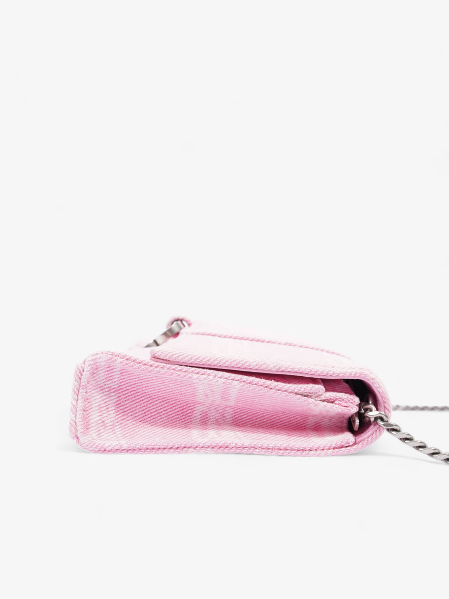 Hourglass Wallet On Chain Pink Denim Image 3