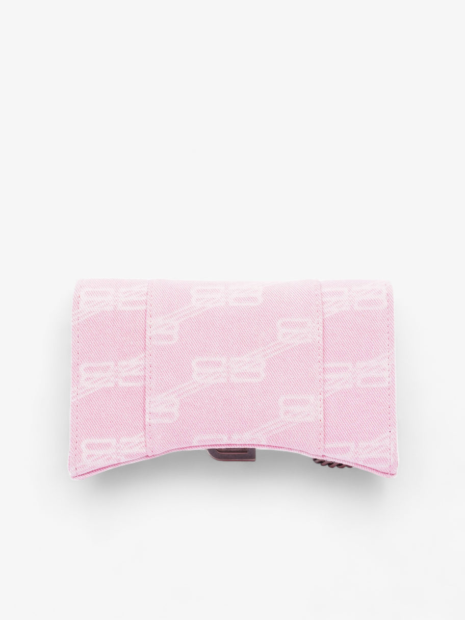 Hourglass Wallet On Chain Pink Denim Image 4