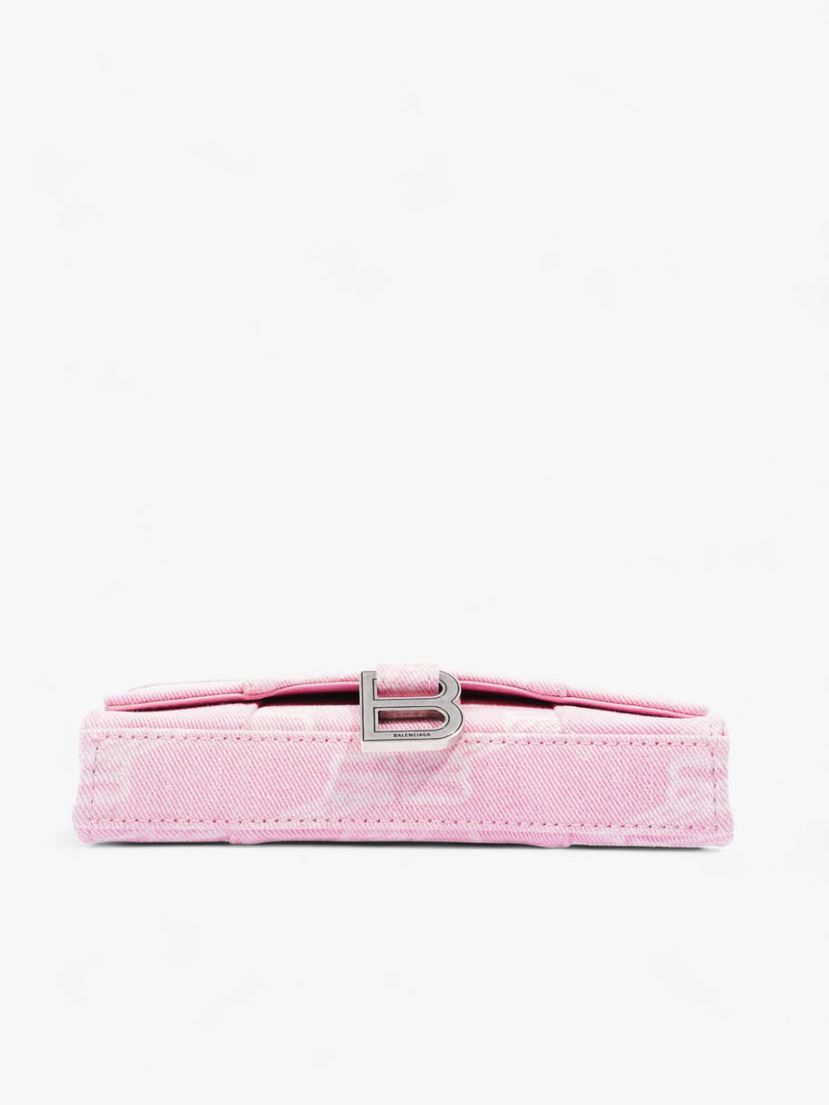Hourglass Wallet On Chain Pink Denim Image 6