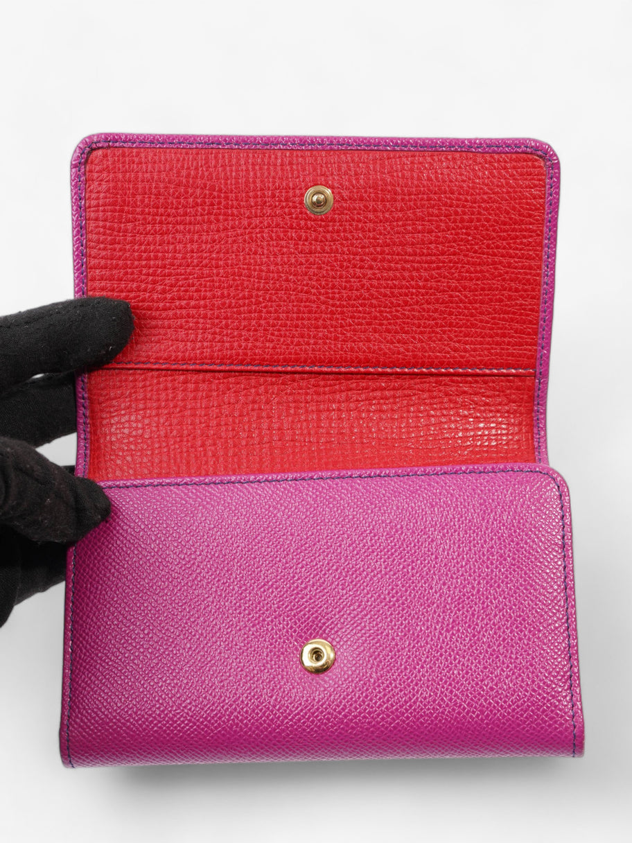 Sicily Wallet On Chain Pink / Red / Blue Leather Image 9