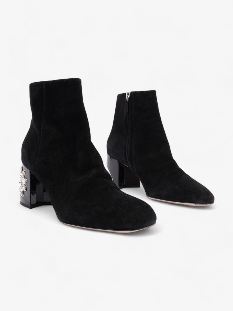  Ankle Boot Black Suede EU 41 UK 8