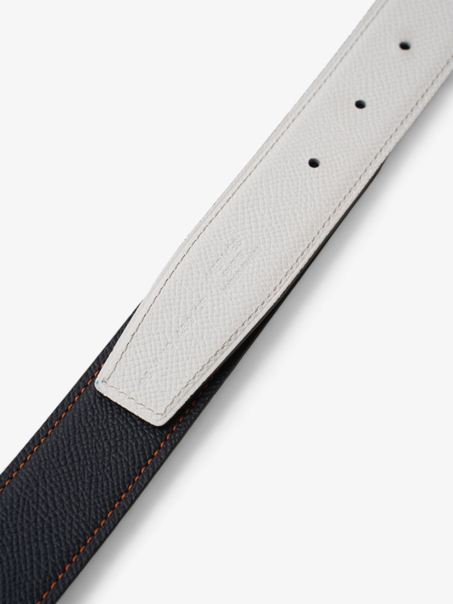 Reversible Leather Strap White / Blue Leather 95cm Image 3