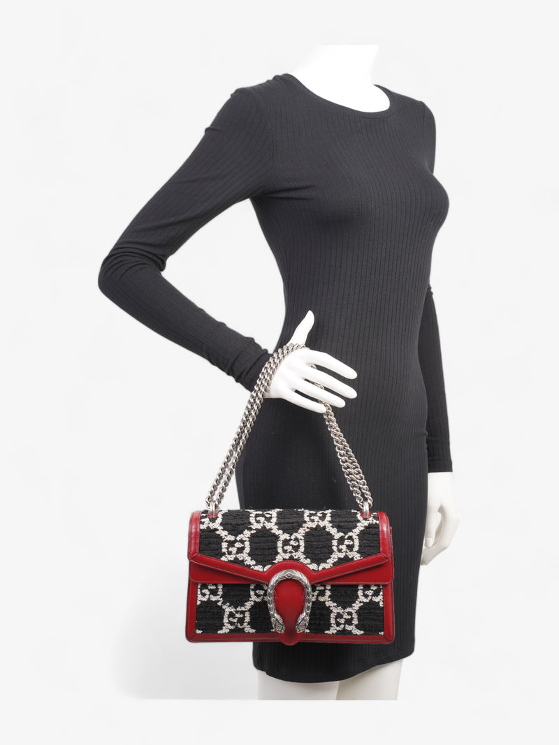  Dionysus Black / White / Red Leather Tweed Small