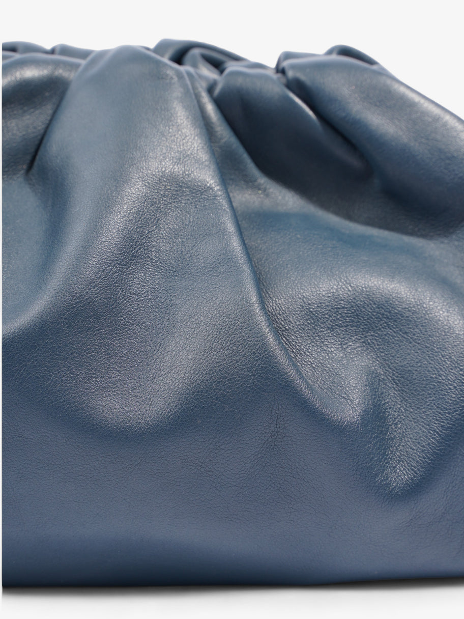 Clutch Dark Blue Calfskin Leather Image 3