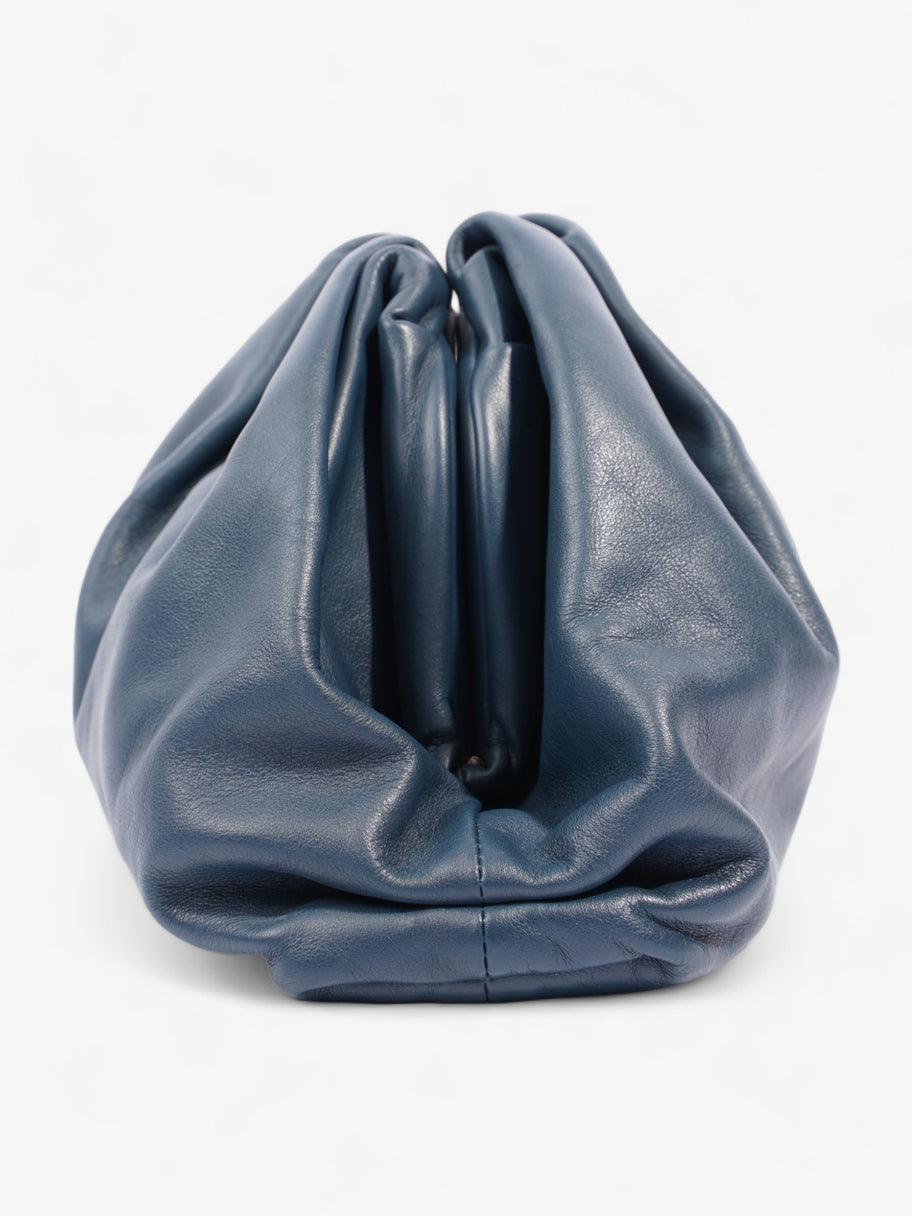 Clutch Dark Blue Calfskin Leather Image 4