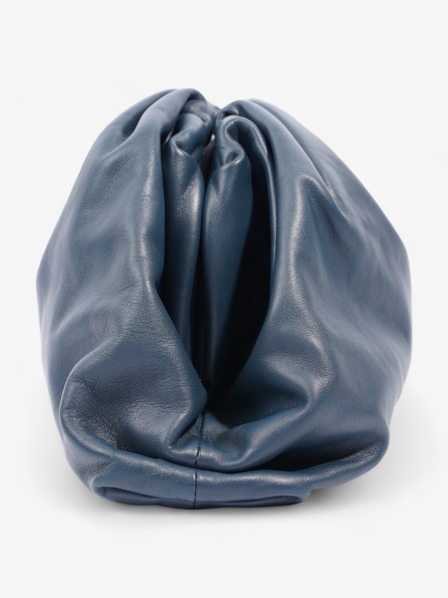 Clutch Dark Blue Calfskin Leather Image 6