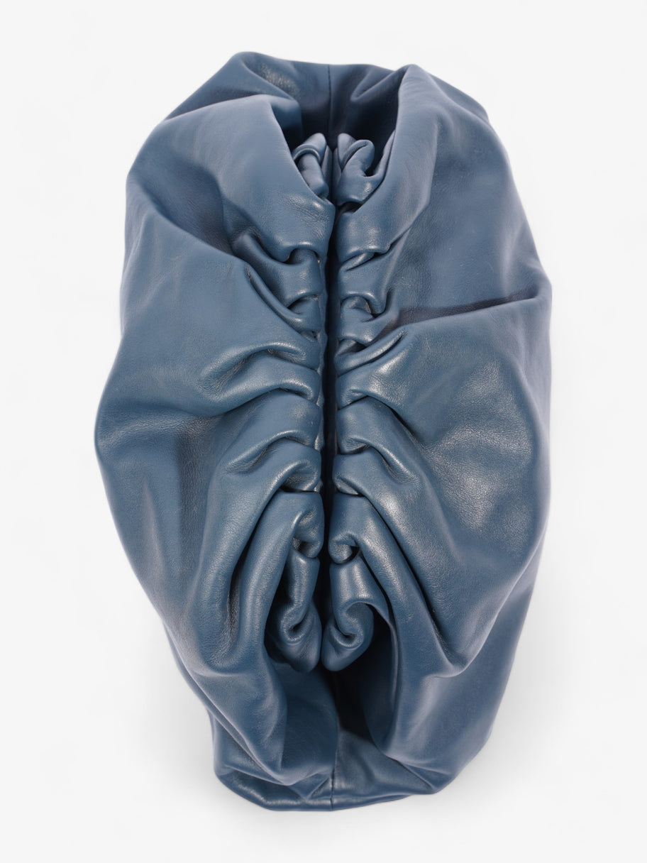 Clutch Dark Blue Calfskin Leather Image 8