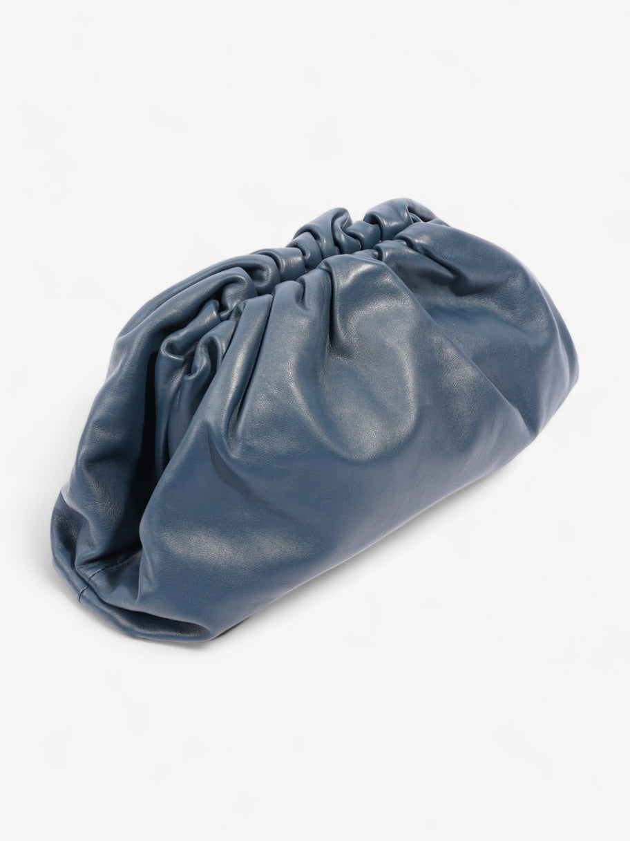 Clutch Dark Blue Calfskin Leather Image 9
