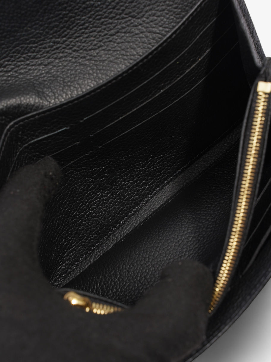 Sarah Wallet Black Empreinte Leather Image 10