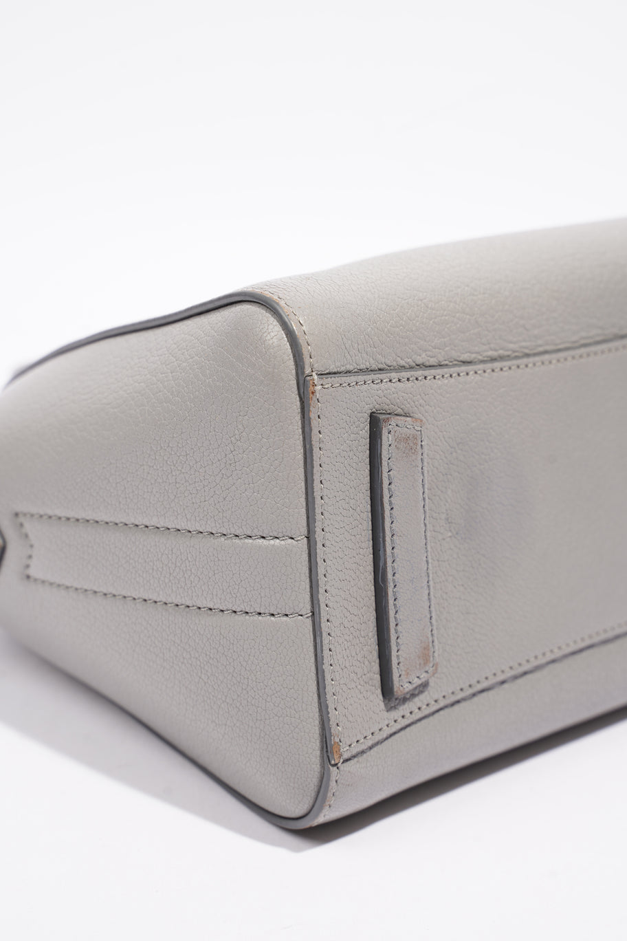 Mini Antigona Grey Grained Leather Image 10