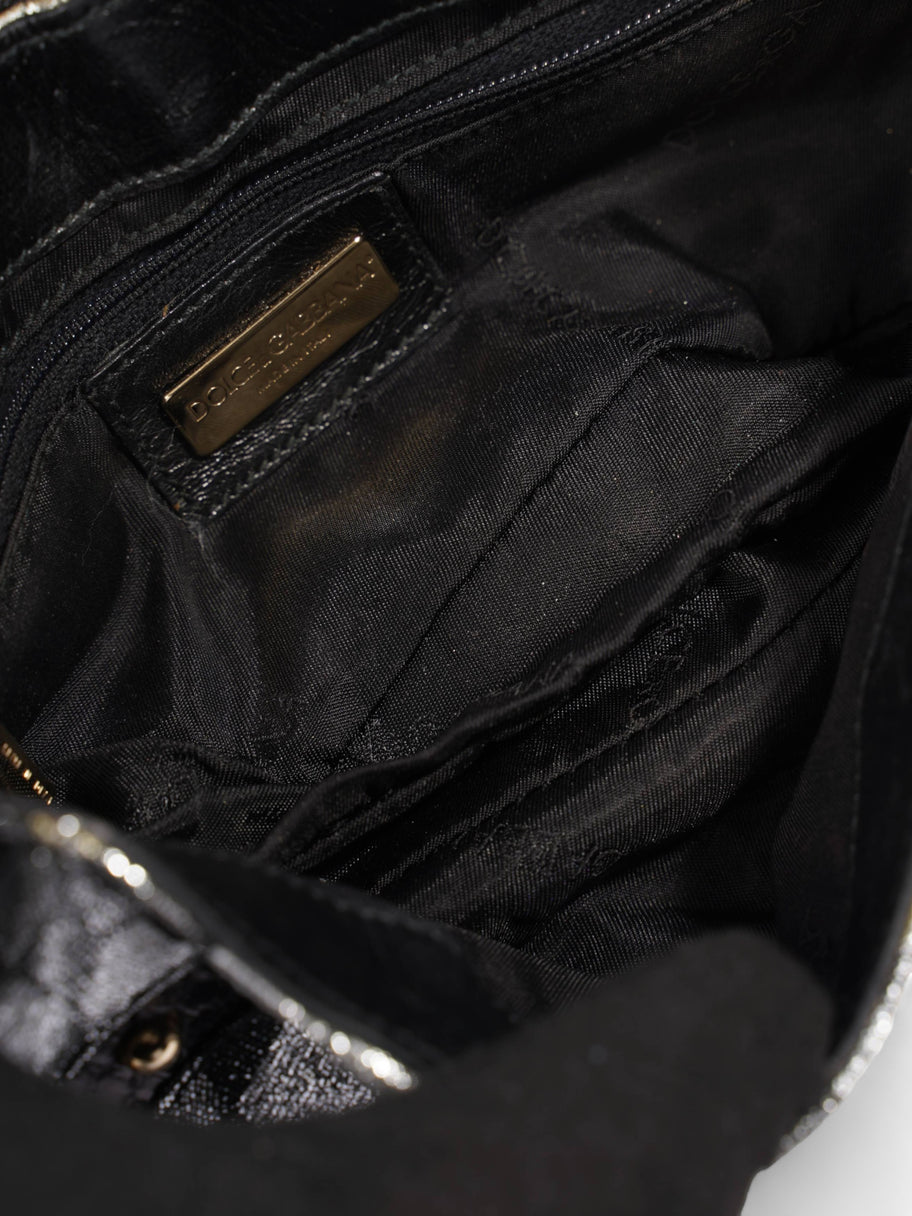 Clutch Black / Silver Leather Image 5