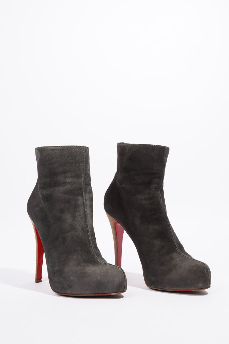  Ankle Boot Grey Suede EU 38 UK 5