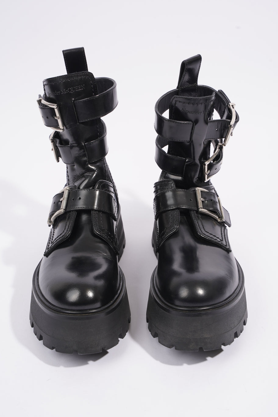 Rave Buckle Boot Black Leather EU 38 UK 5 Image 8