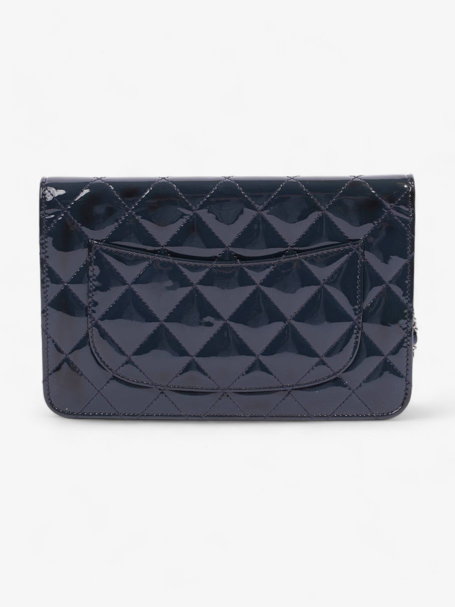 Wallet On Chain Midnight Blue Patent Leather Image 4