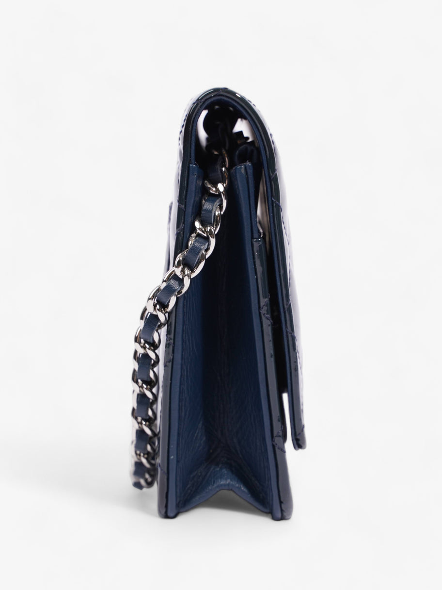 Wallet On Chain Midnight Blue Patent Leather Image 5