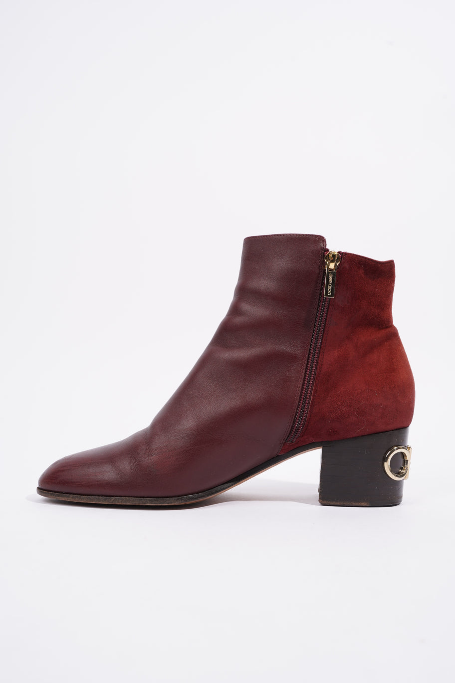 Ankle Boot Red Leather EU 41 UK 8 Image 2
