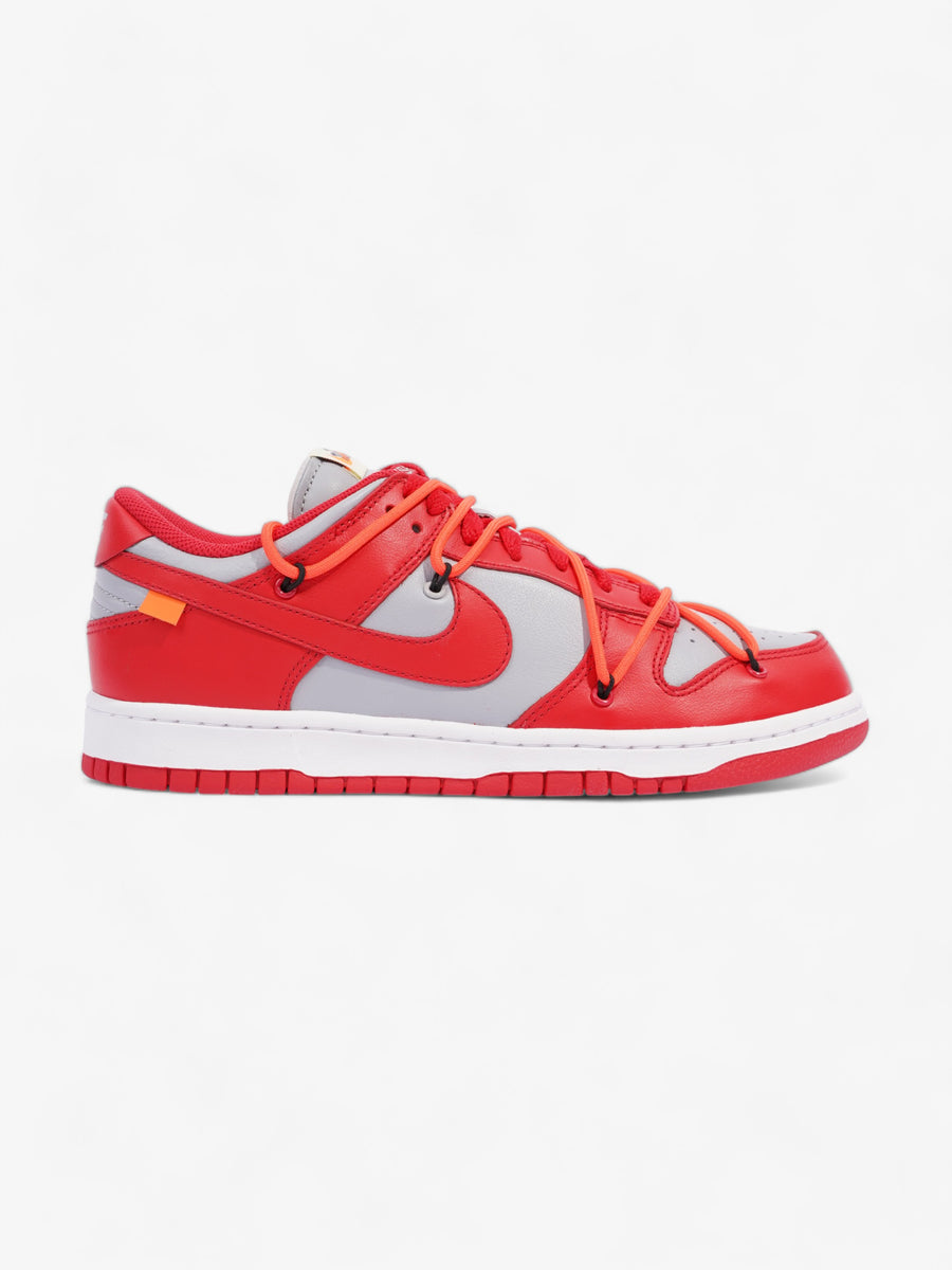 Nike x Off White Dunk Low University Red Leather EU 42.5 UK 8 