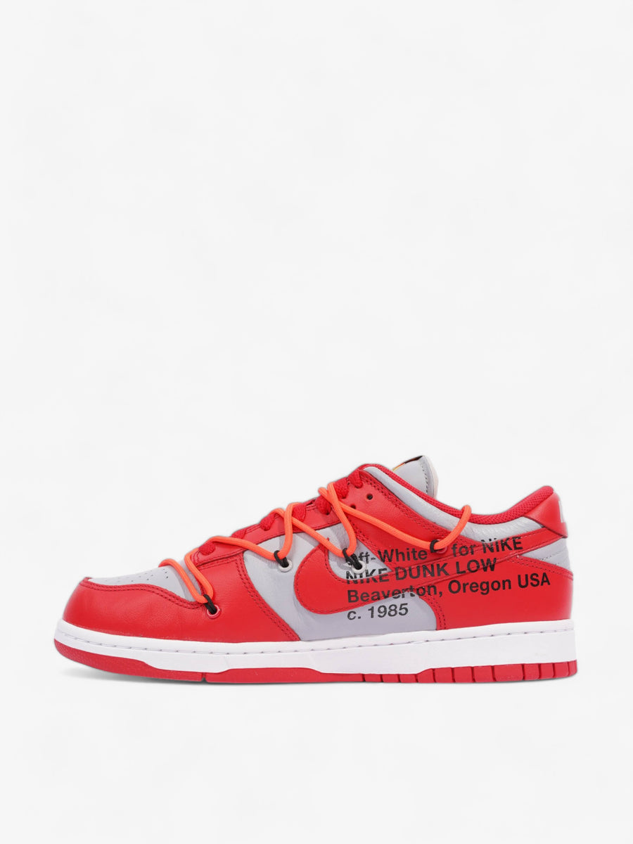 Nike x Off White Dunk Low University Red Leather EU 42.5 UK 8