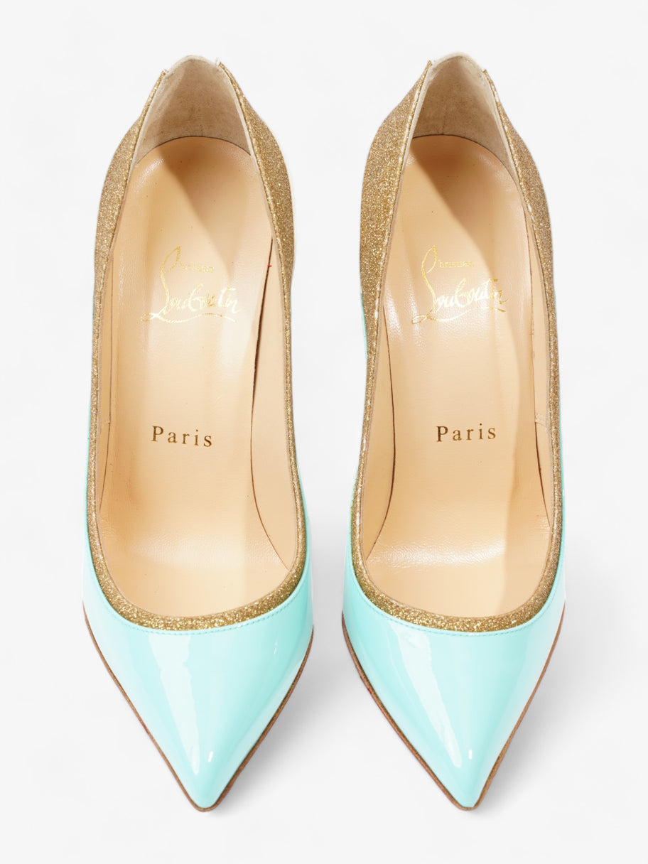 Pigalle Follies 100 Baby Blue / Gold Patent Leather EU 35.5 UK 2.5 Image 5