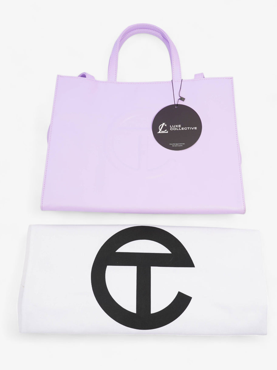 Shopping Bag Lilac Polyurethane Medium Image 8
