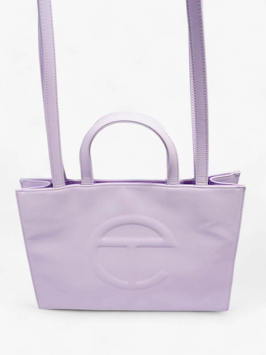 Shopping Bag Lilac Polyurethane Medium Image 6
