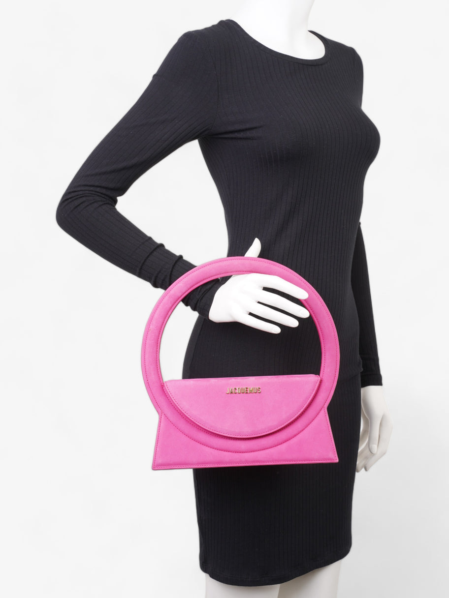 Le Sac Rond Pink Suede Image 2
