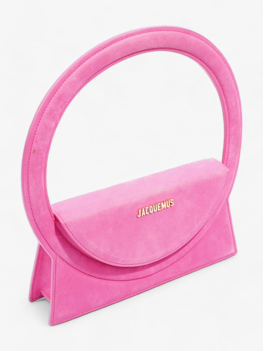 Le Sac Rond Pink Suede Image 12