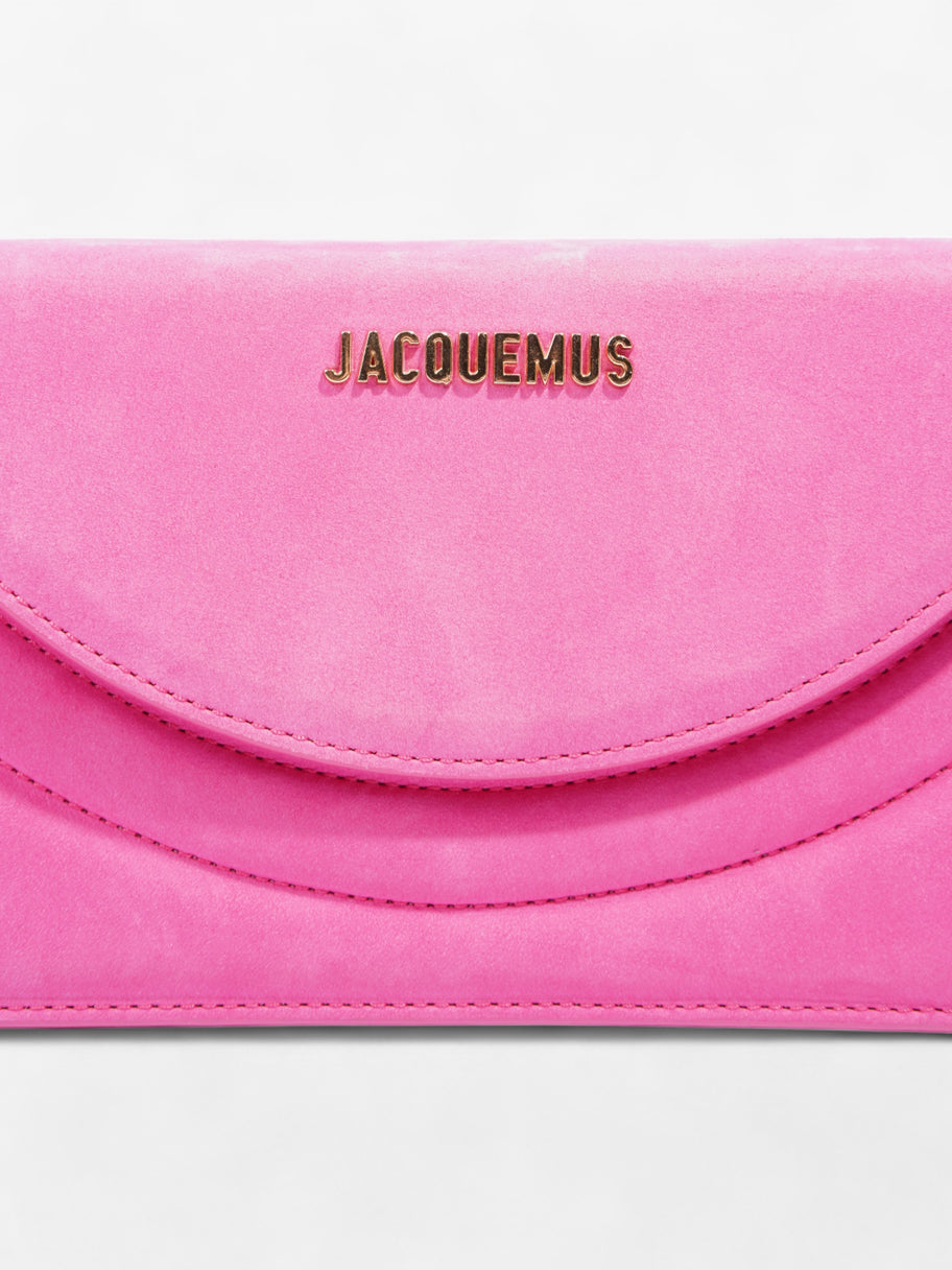Le Sac Rond Pink Suede Image 3