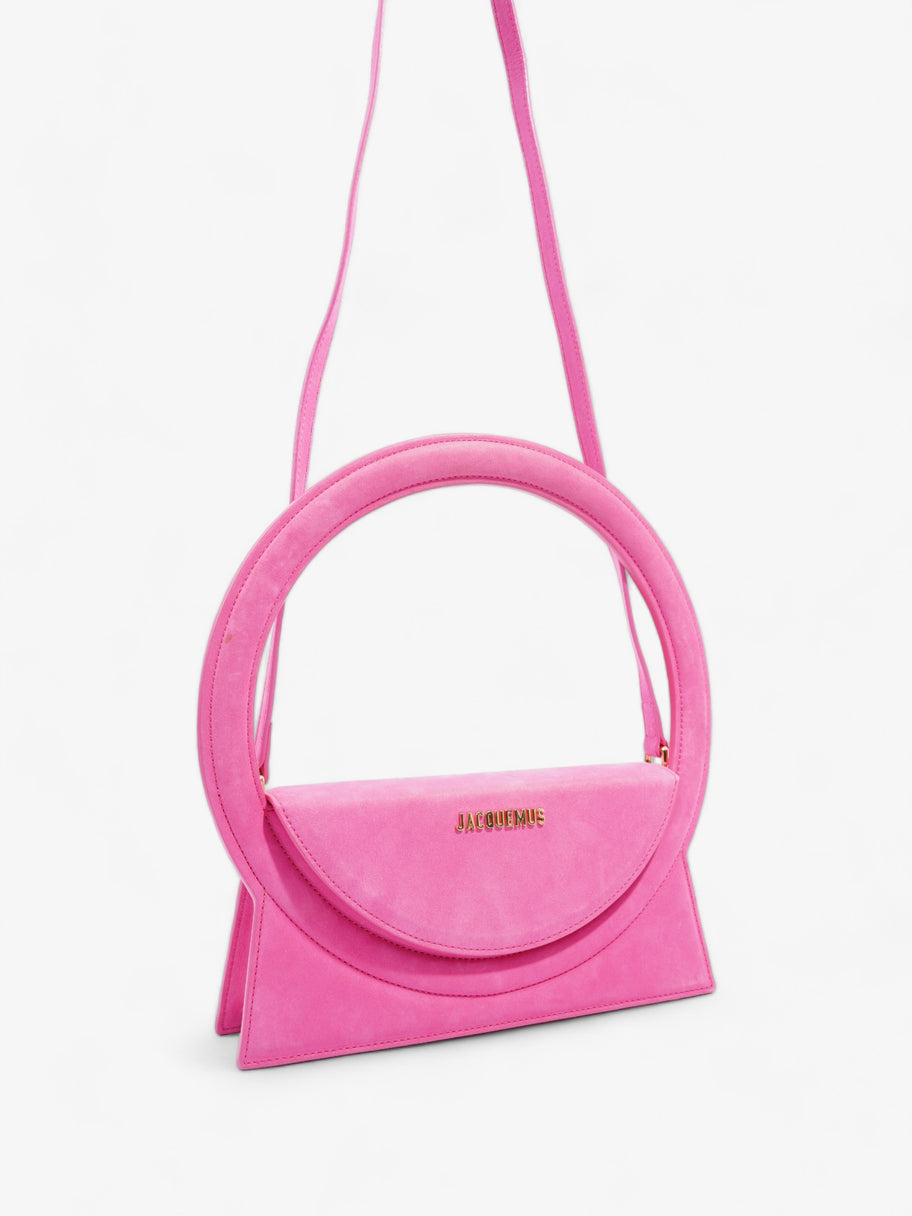 Le Sac Rond Pink Suede Image 11