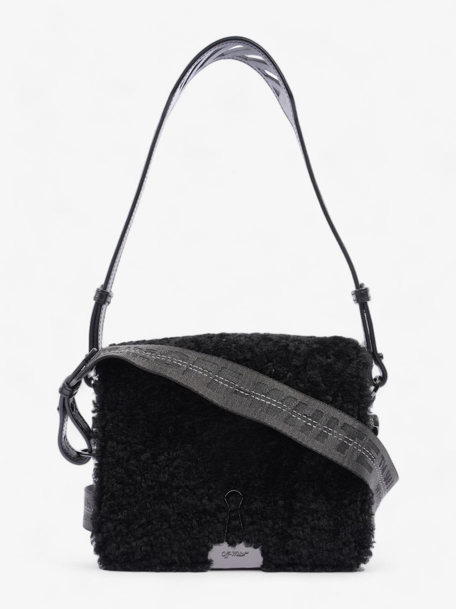 Montone Flap Bag Black Shearling Image 1