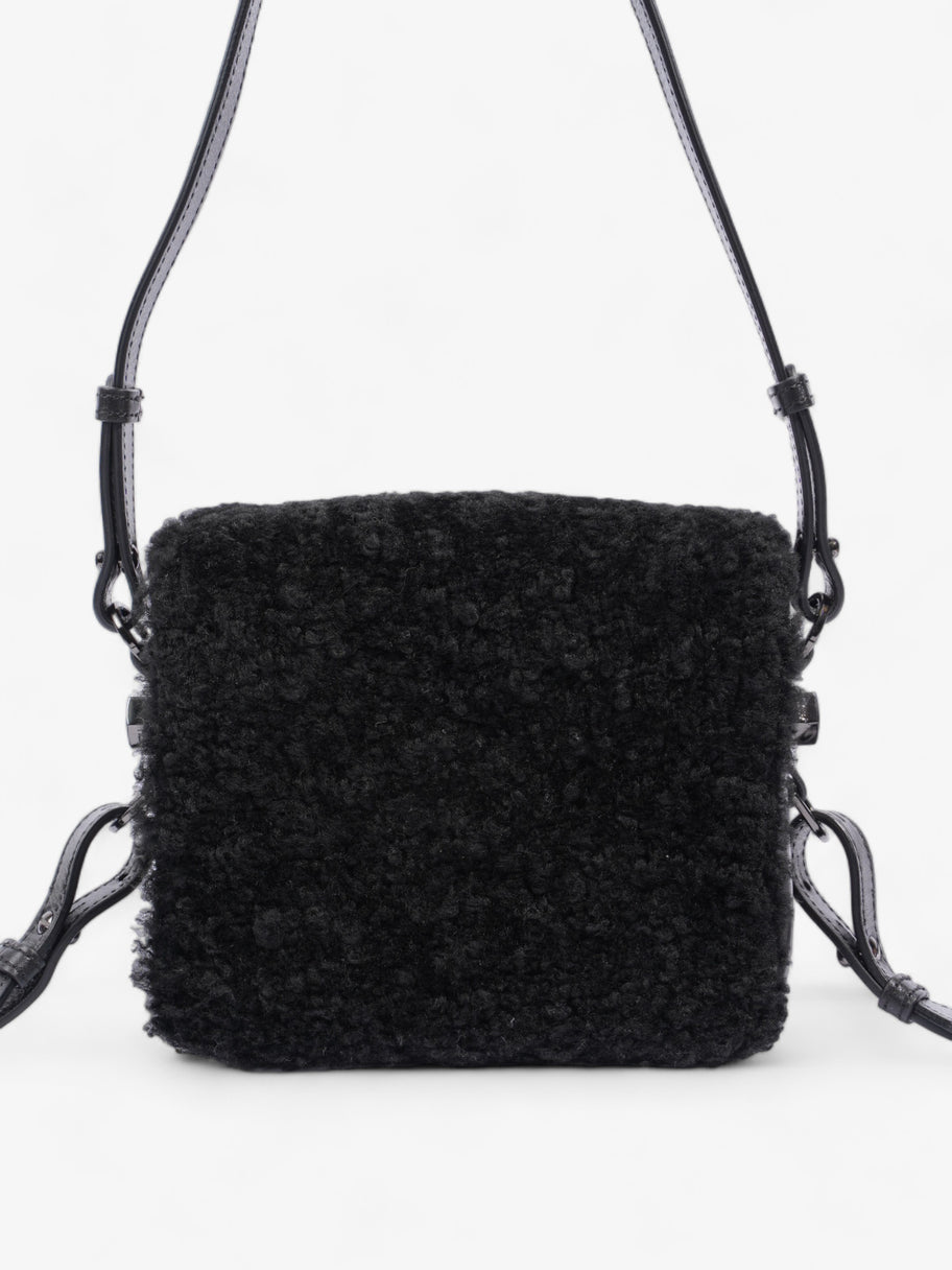 Montone Flap Bag Black Shearling Image 4